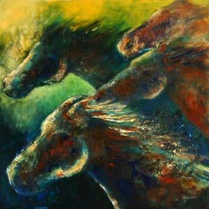 paarden op de vlucht Mieke Diekmann